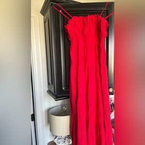 Womens red sundress size large